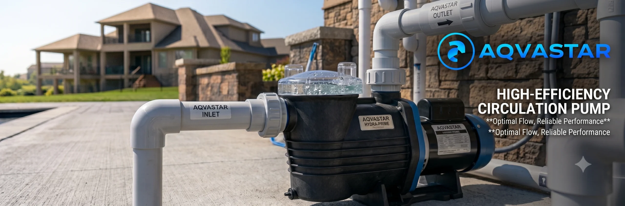 High-performance circulation pump as part of essential swimming pool equipment